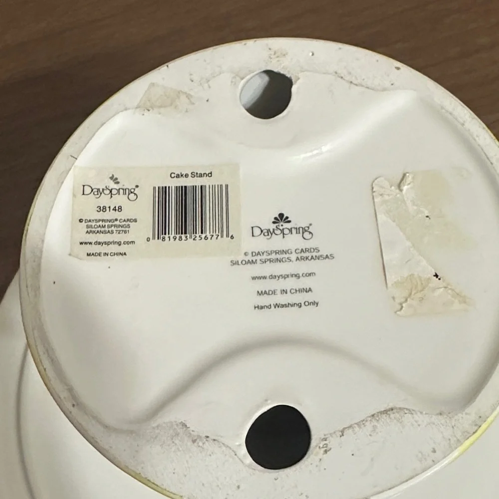 DaySpring Cake Stand “May you be blessed by the Lord…”